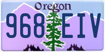 OR license plate 968EIV