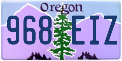OR license plate 968EIZ