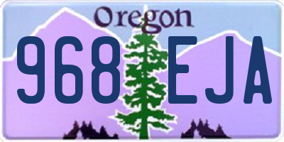 OR license plate 968EJA