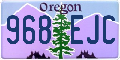 OR license plate 968EJC