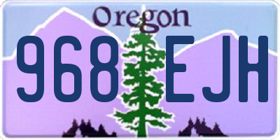 OR license plate 968EJH