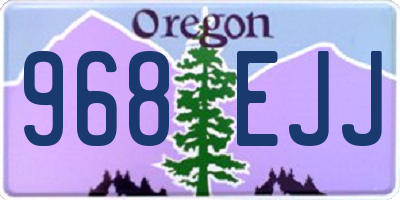 OR license plate 968EJJ