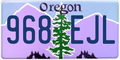 OR license plate 968EJL