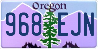 OR license plate 968EJN