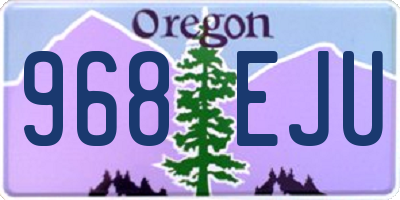 OR license plate 968EJU