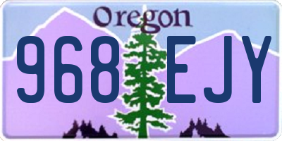 OR license plate 968EJY