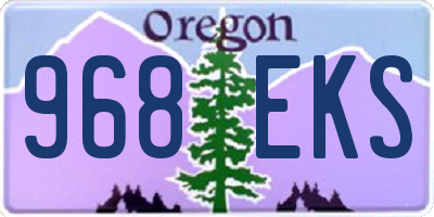 OR license plate 968EKS