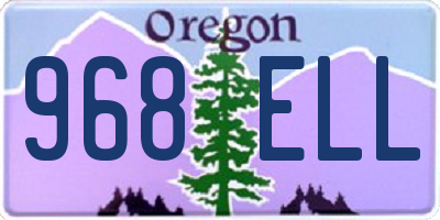 OR license plate 968ELL