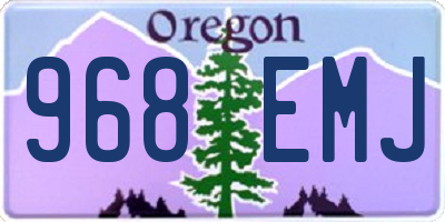OR license plate 968EMJ