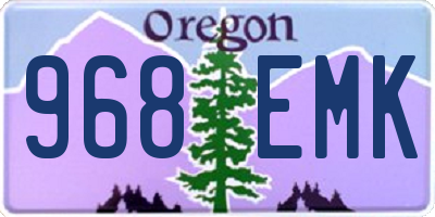 OR license plate 968EMK