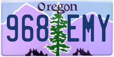 OR license plate 968EMY