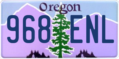 OR license plate 968ENL