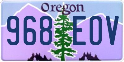 OR license plate 968EOV