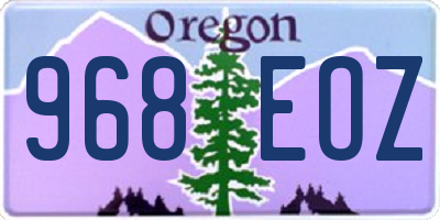OR license plate 968EOZ
