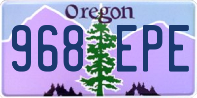 OR license plate 968EPE