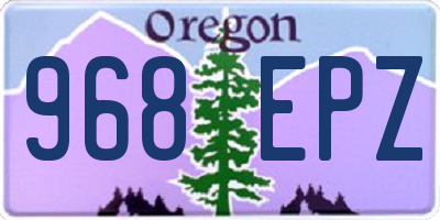 OR license plate 968EPZ