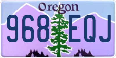 OR license plate 968EQJ