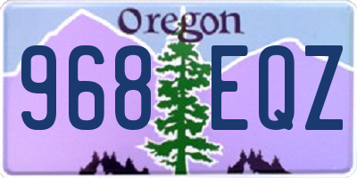 OR license plate 968EQZ