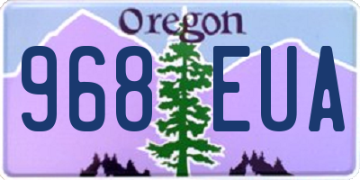 OR license plate 968EUA
