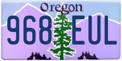 OR license plate 968EUL