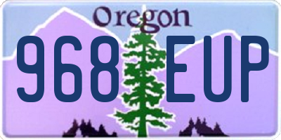 OR license plate 968EUP