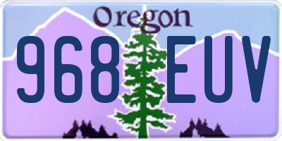 OR license plate 968EUV