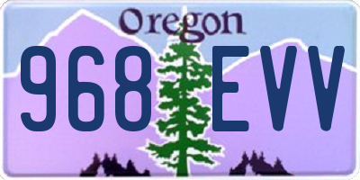OR license plate 968EVV