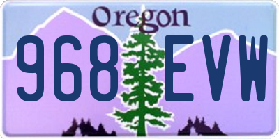 OR license plate 968EVW