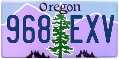 OR license plate 968EXV