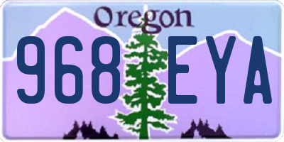 OR license plate 968EYA