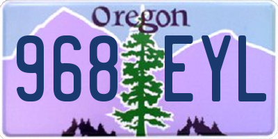 OR license plate 968EYL