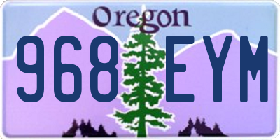 OR license plate 968EYM