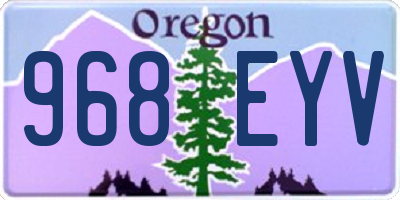 OR license plate 968EYV