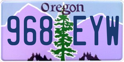 OR license plate 968EYW