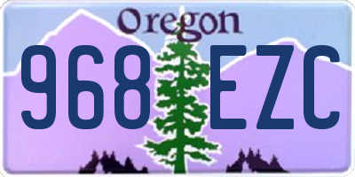 OR license plate 968EZC