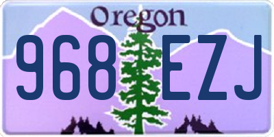 OR license plate 968EZJ