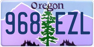 OR license plate 968EZL