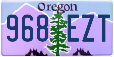 OR license plate 968EZT