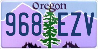 OR license plate 968EZV