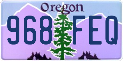 OR license plate 968FEQ