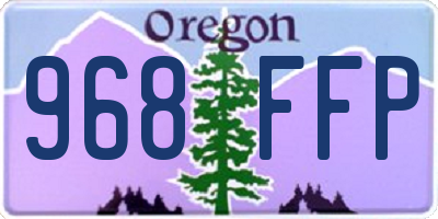 OR license plate 968FFP
