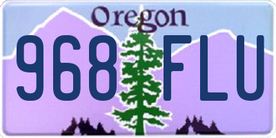 OR license plate 968FLU