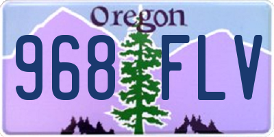 OR license plate 968FLV