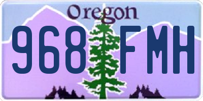 OR license plate 968FMH