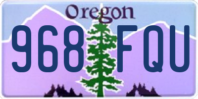 OR license plate 968FQU
