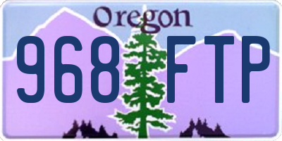 OR license plate 968FTP