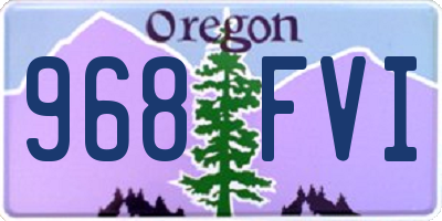OR license plate 968FVI