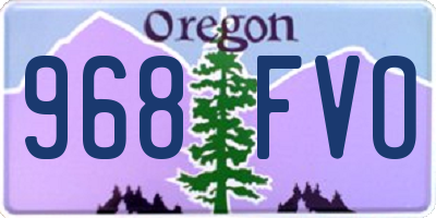 OR license plate 968FVO