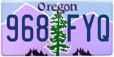 OR license plate 968FYQ