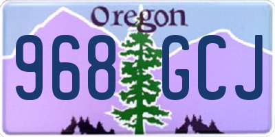 OR license plate 968GCJ